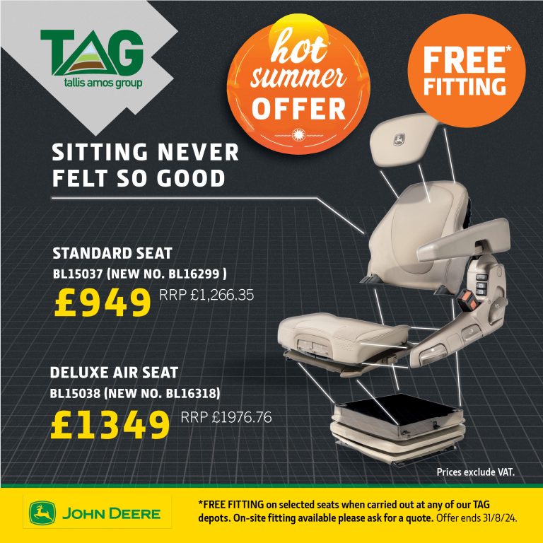Hot Summer Offer: FREE FITTING on John Deere Tractor Seats
