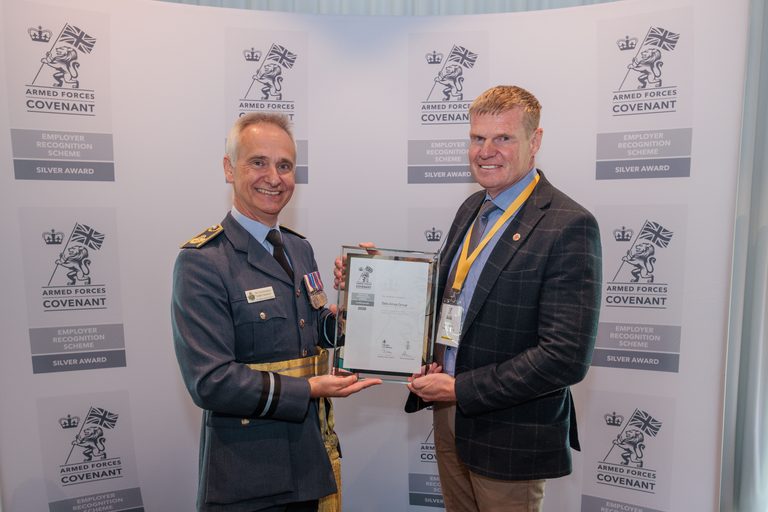 Tallis Amos Group (TAG) recognised with a Silver Award under the Defence Employer Recognition Scheme (ERS)